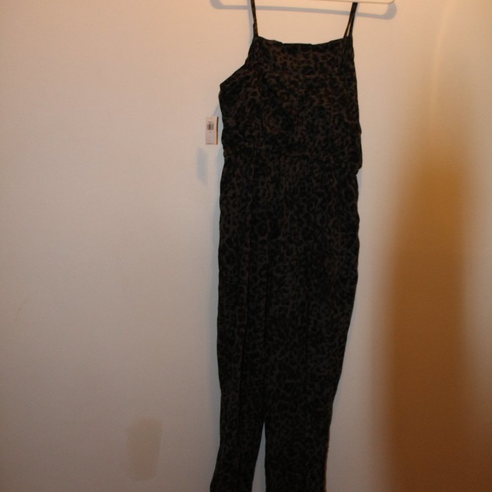 Black and Gray Animal Print Jumpsuit